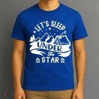 Lets Sleep Under The Stars Camping T-Shirt thumb 3