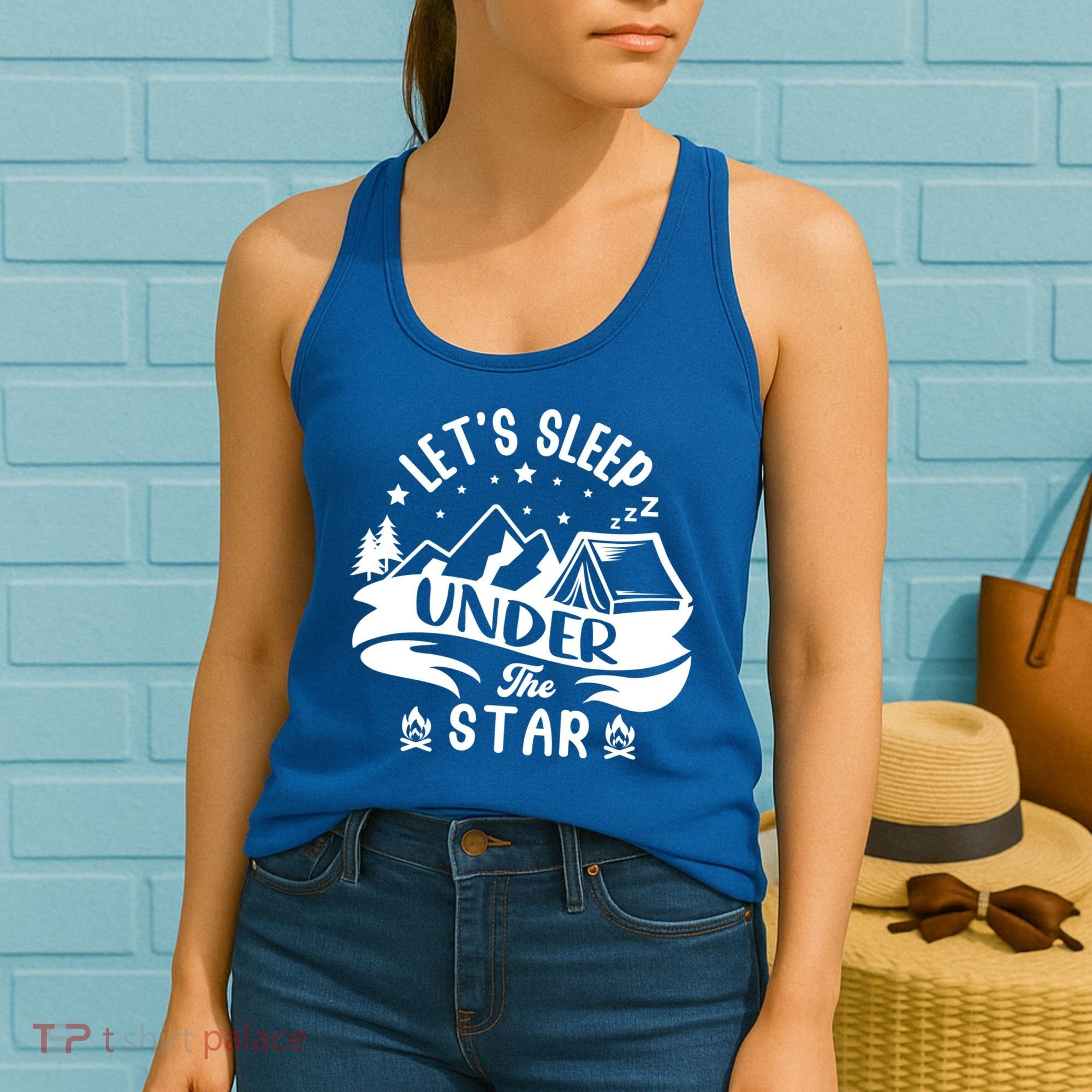 Lets Sleep Under The Stars Camping Women's Tank Top
