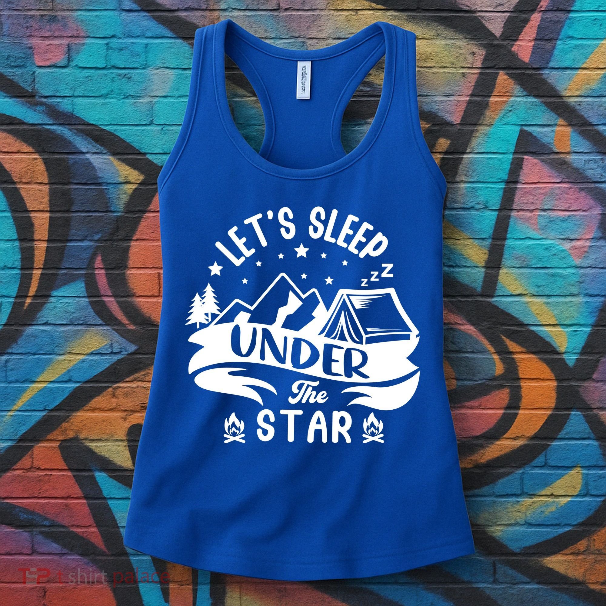 Lets Sleep Under The Stars Camping Women's Tank Top