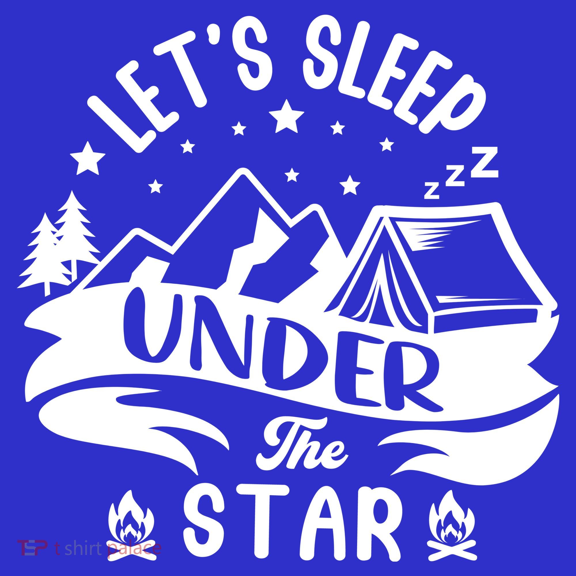 Lets Sleep Under The Stars Camping Baby Bodysuit