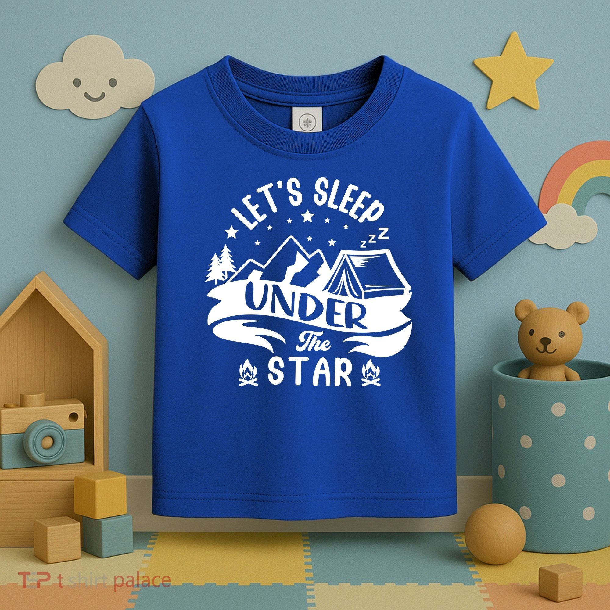 Lets Sleep Under The Stars Camping Toddler T-Shirt