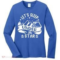 Lets Sleep Under The Stars Camping Women's Long Sleeve Shirt thumb 0