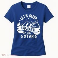Lets Sleep Under The Stars Camping Women's T-Shirt thumb 0