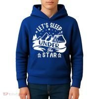 Lets Sleep Under The Stars Camping Kids Hoodie thumb 4