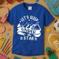 Lets Sleep Under The Stars Camping Kids T-Shirt thumb 3