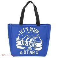 Lets Sleep Under The Stars Camping Tote Bag thumb 0