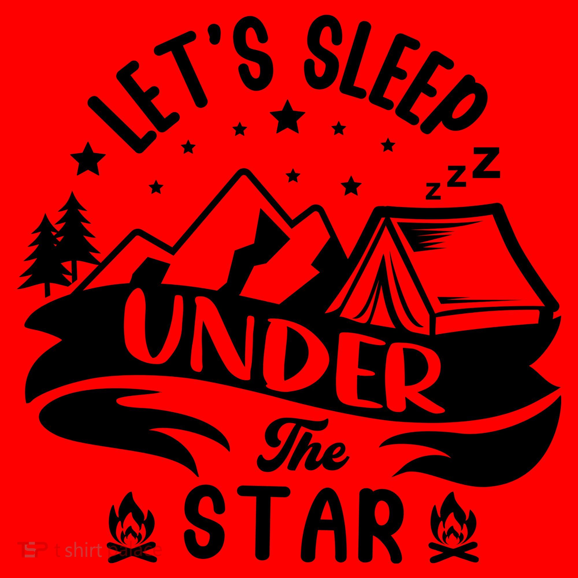 Lets Sleep Under The Stars Camping Santa Hat