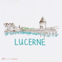 Lucerne Switzerland Unique Hand Drawn Art Gift Women Hoodie thumb 2