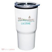 Lucerne Switzerland Unique Hand Drawn Art Gift Women Tumbler thumb 0