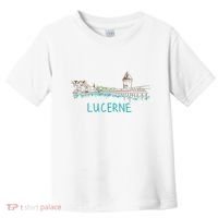 Lucerne Switzerland Unique Hand Drawn Art Gift Women Toddler T-Shirt thumb 0