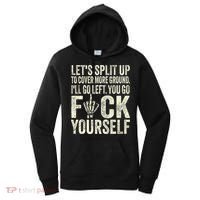 Lets Split Up To Cover More Ground Ill Go Left Women's Hoodie thumb 0
