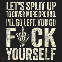 Lets Split Up To Cover More Ground Ill Go Left Hat thumb 2