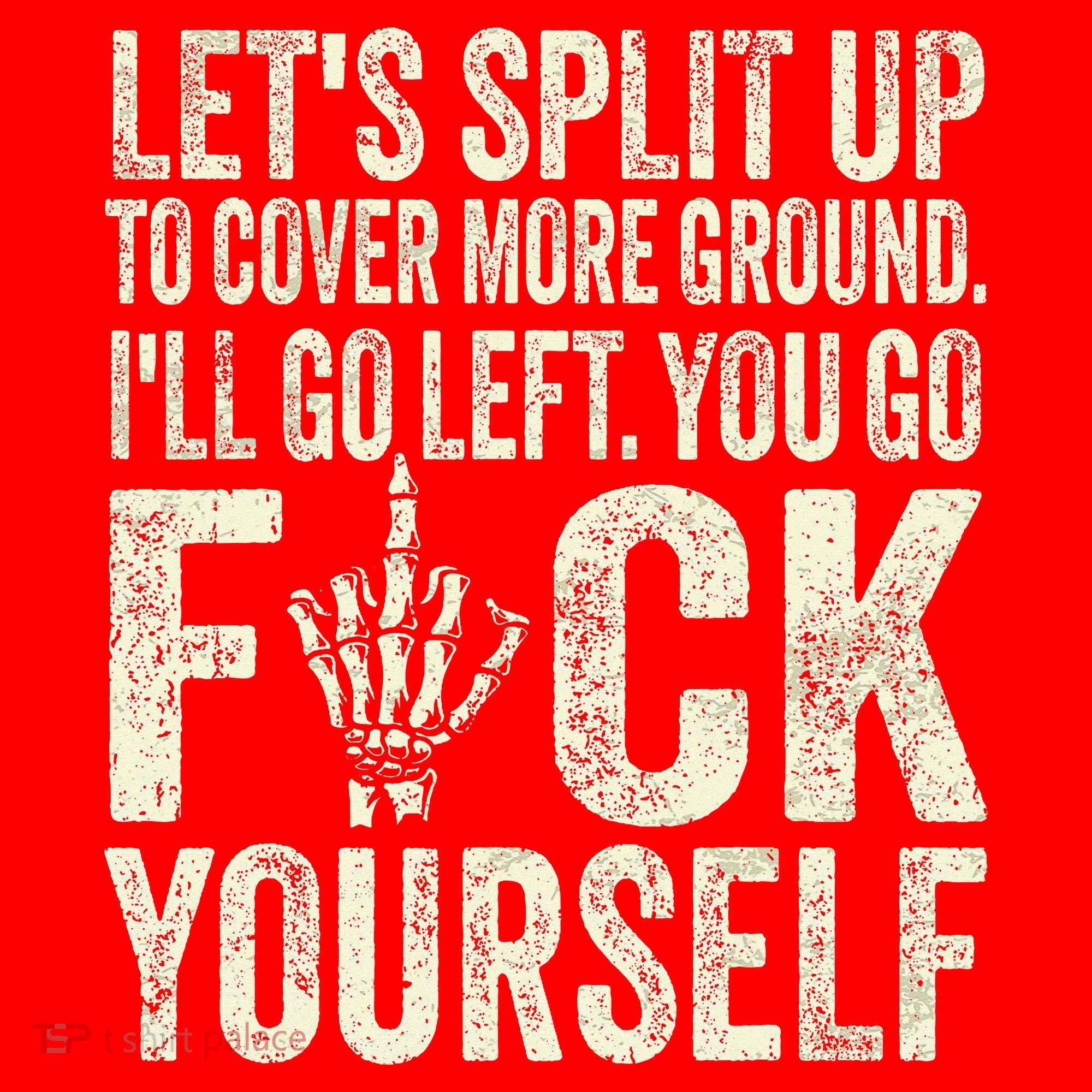 Lets Split Up To Cover More Ground Ill Go Left Santa Hat
