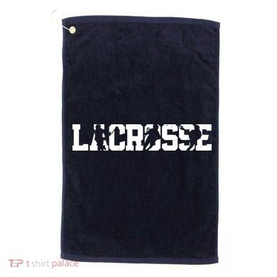 Lacrosse Stick Vintage Retro Gift Golf Towel