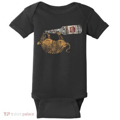Lone Star Vintage Style Texas Armadillo Baby Bodysuit
