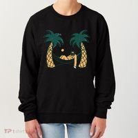 Lazy Sloth Vacation Palm Tree Women's Sweatshirt thumb 0