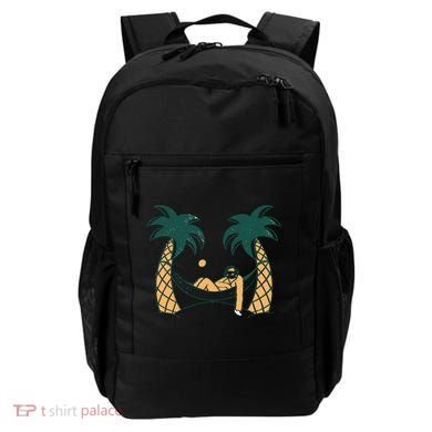 Lazy Sloth Vacation Palm Tree Backpack