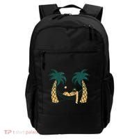 Lazy Sloth Vacation Palm Tree Backpack thumb 0