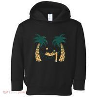 Lazy Sloth Vacation Palm Tree Toddler Hoodie thumb 0