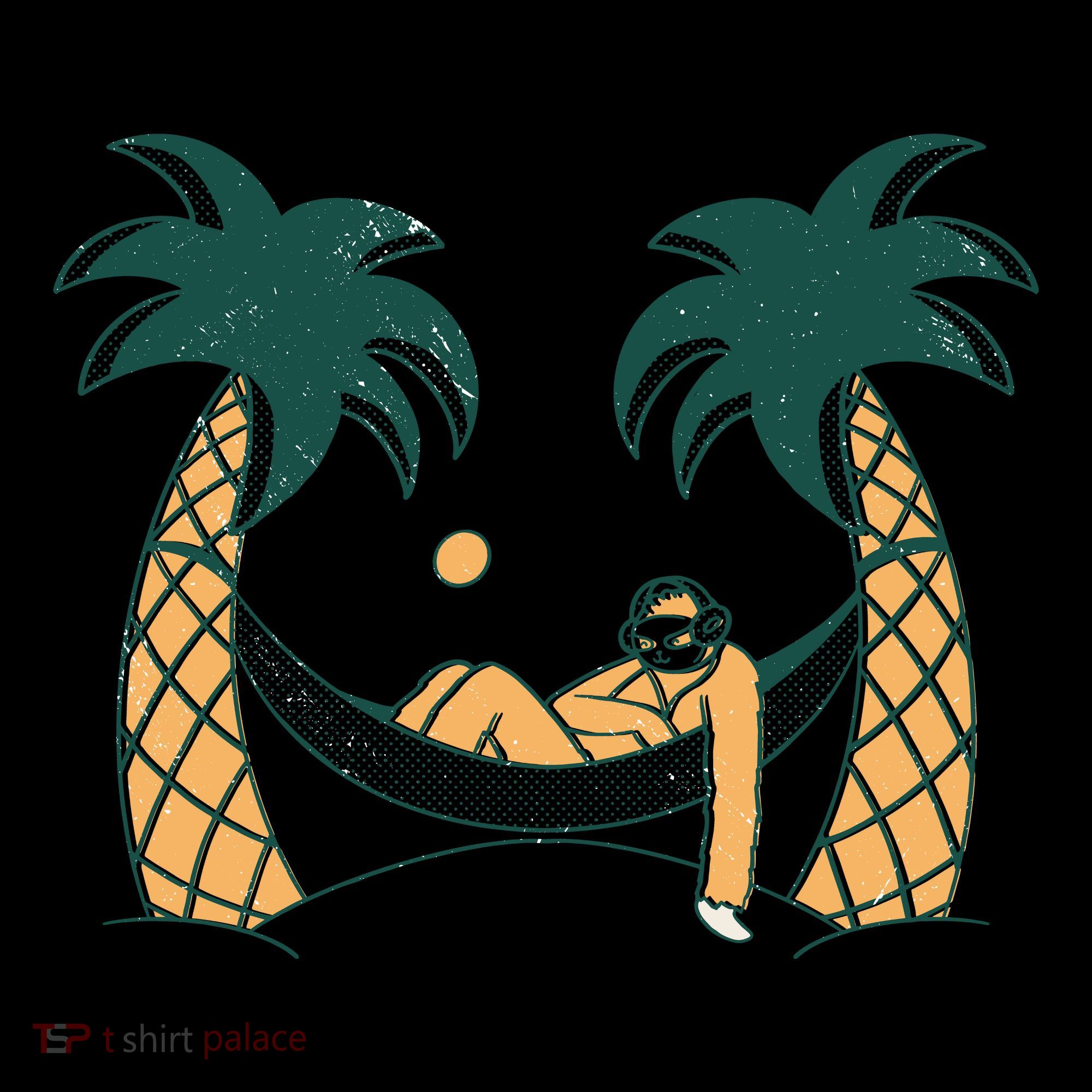 Lazy Sloth Vacation Palm Tree Toddler Hoodie