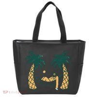 Lazy Sloth Vacation Palm Tree Tote Bag thumb 0