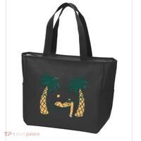 Lazy Sloth Vacation Palm Tree Tote Bag thumb 3