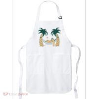 Lazy Sloth Vacation Palm Tree Apron thumb 0
