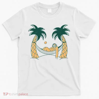 Lazy Sloth Vacation Palm Tree T-Shirt