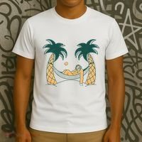 Lazy Sloth Vacation Palm Tree T-Shirt thumb 3