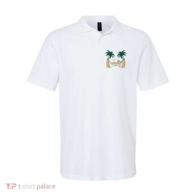 Lazy Sloth Vacation Palm Tree Polo