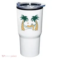 Lazy Sloth Vacation Palm Tree Tumbler thumb 0