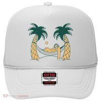 Lazy Sloth Vacation Palm Tree Hat thumb 0