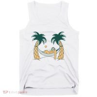 Lazy Sloth Vacation Palm Tree Tank Top thumb 0