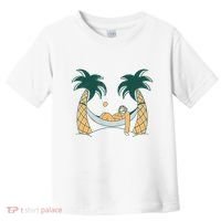 Lazy Sloth Vacation Palm Tree Toddler T-Shirt thumb 0