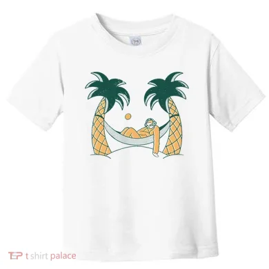 Lazy Sloth Vacation Palm Tree Toddler T-Shirt