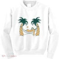Lazy Sloth Vacation Palm Tree Kids Sweatshirt thumb 0