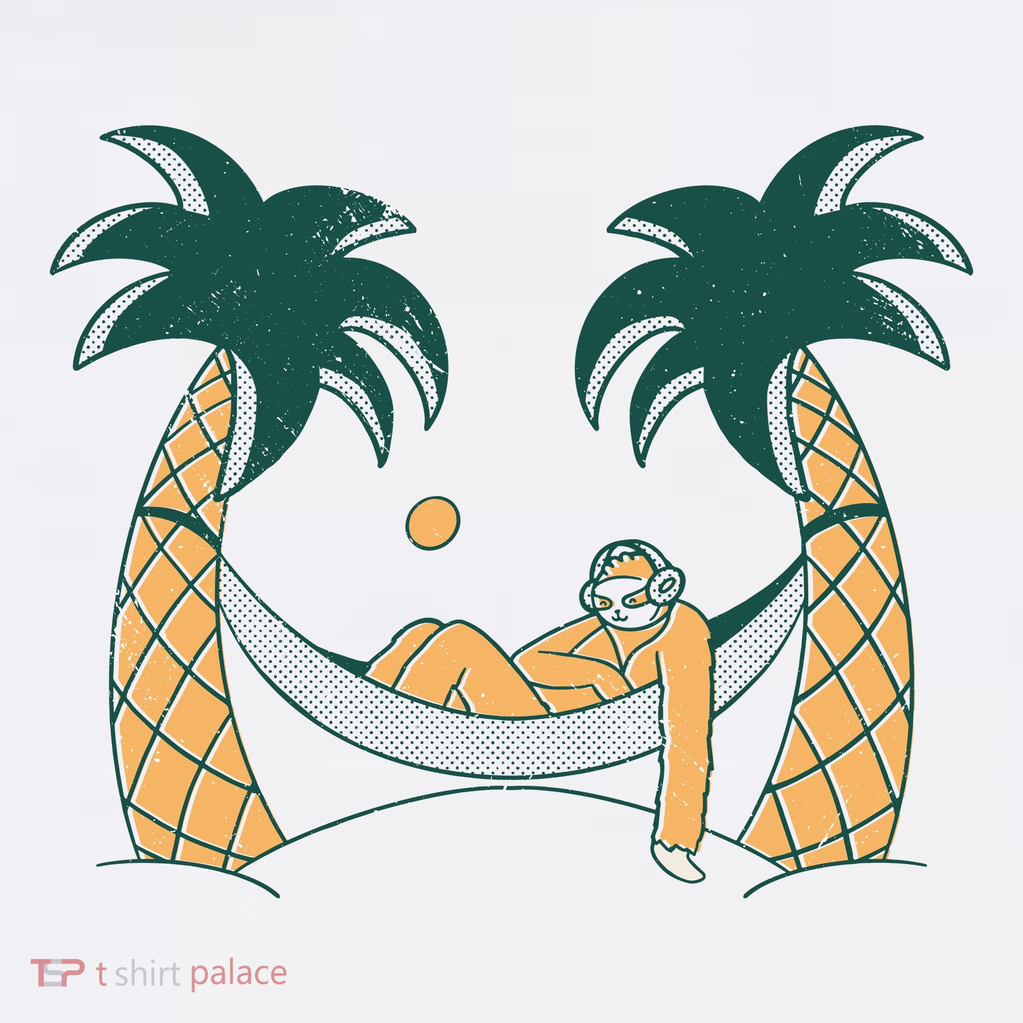 Lazy Sloth Vacation Palm Tree Kids Sweatshirt