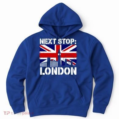 London Summer Vacation Trip Next Stop Vacay Vibes European Funny Gift Hoodie