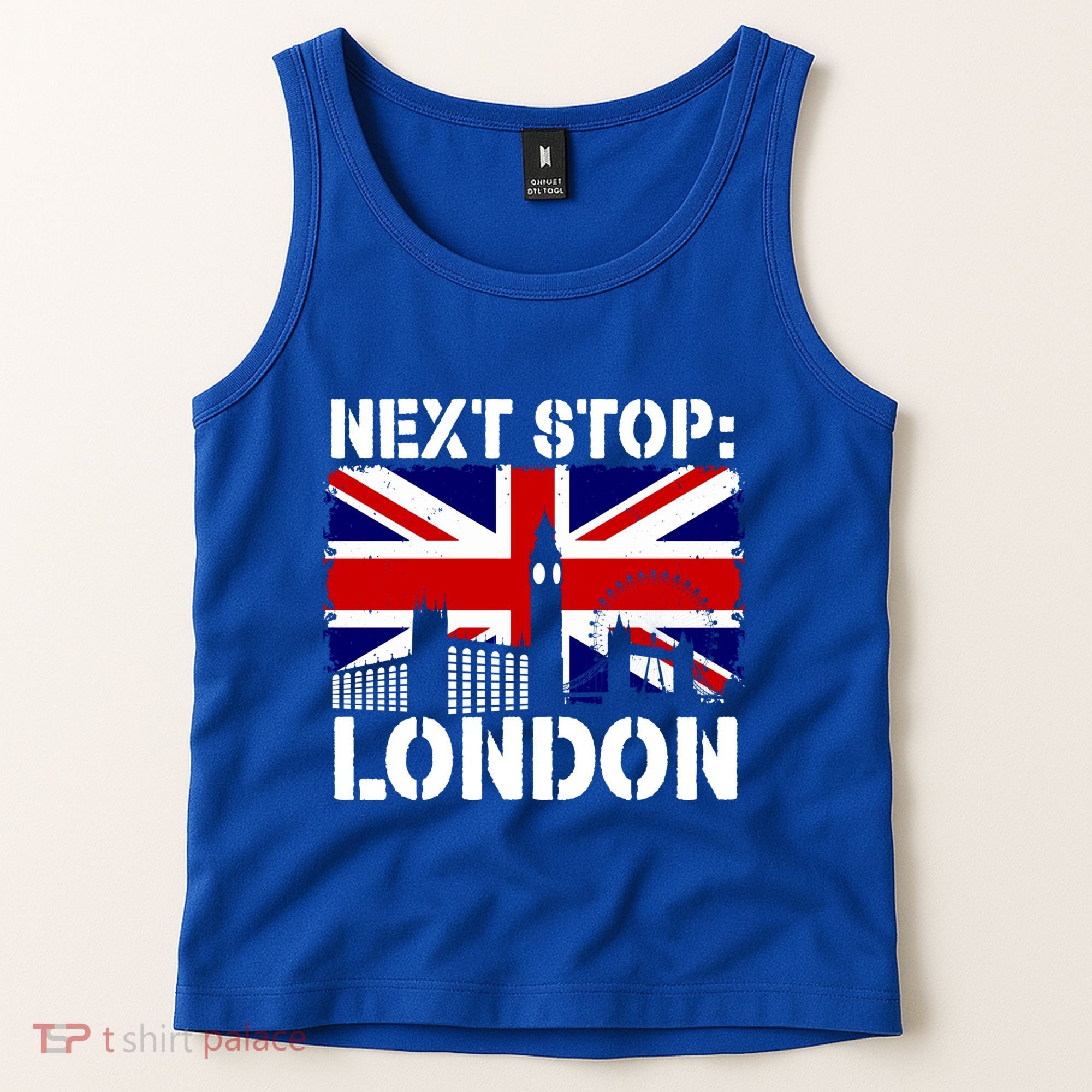 London Summer Vacation Trip Next Stop Vacay Vibes European Funny Gift Tank Top