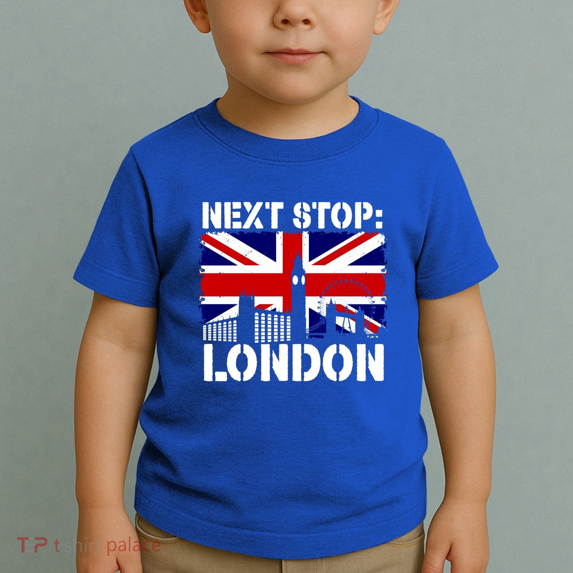 London Summer Vacation Trip Next Stop Vacay Vibes European Funny Gift Toddler T-Shirt