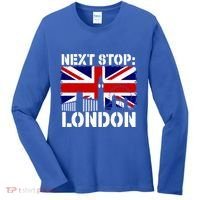 London Summer Vacation Trip Next Stop Vacay Vibes European Funny Gift Women's Long Sleeve Shirt thumb 0