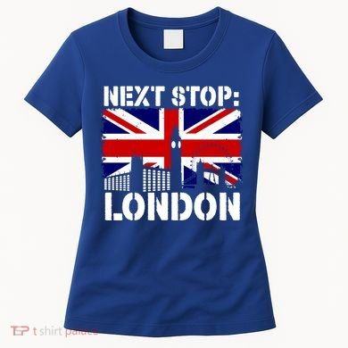 London Summer Vacation Trip Next Stop Vacay Vibes European Funny Gift Women's T-Shirt