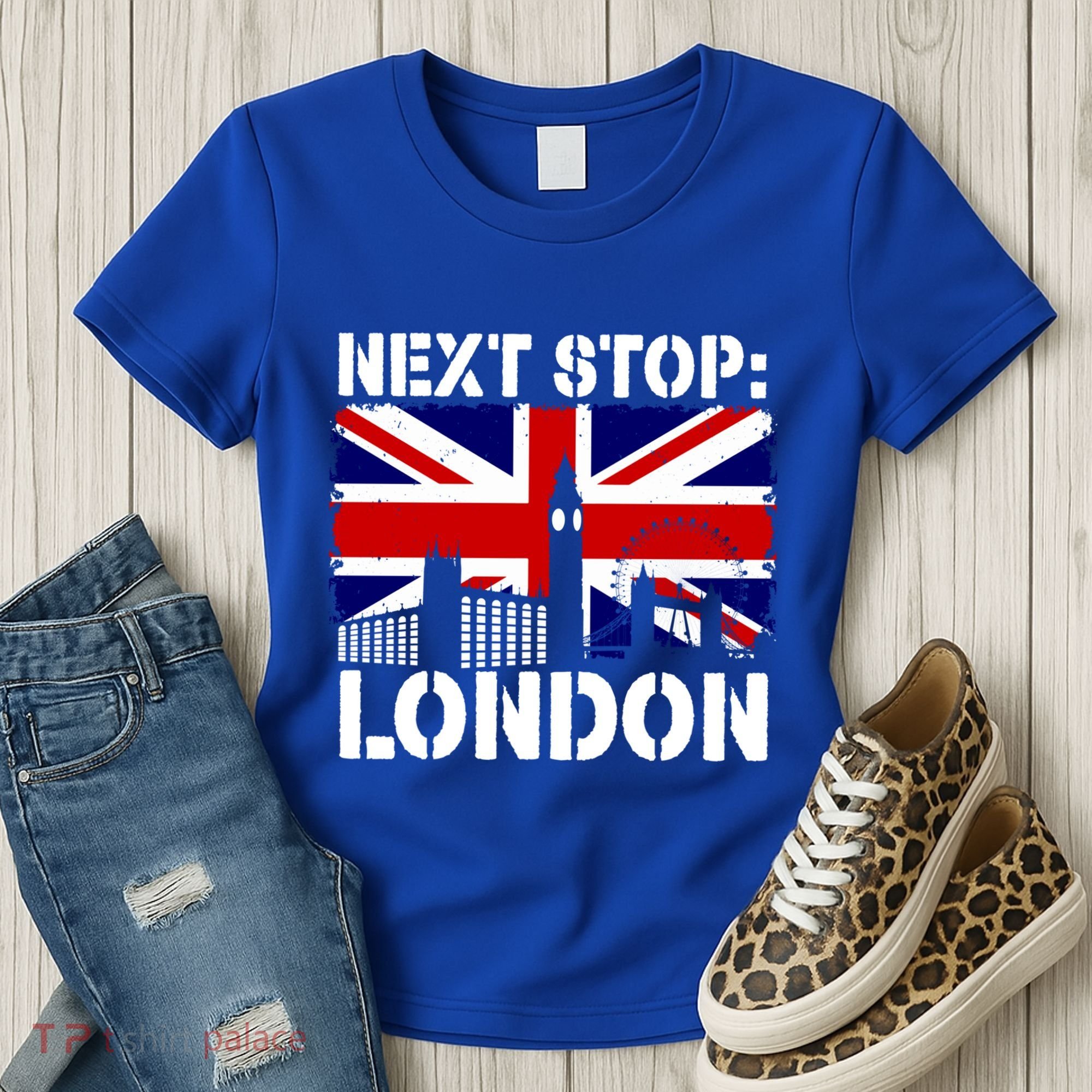 London Summer Vacation Trip Next Stop Vacay Vibes European Funny Gift Women's T-Shirt