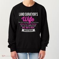 Land Surveyor's Wife Gift Funny Wedding Anniversary Women's Sweatshirt thumb 0