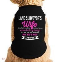 Land Surveyor's Wife Gift Funny Wedding Anniversary Doggie Tank thumb 0