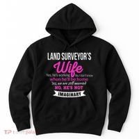 Land Surveyor's Wife Gift Funny Wedding Anniversary Hoodie thumb 0