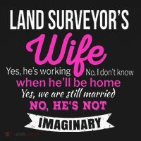 Land Surveyor's Wife Gift Funny Wedding Anniversary Long Sleeve Shirt thumb 2