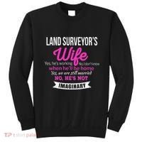 Land Surveyor's Wife Gift Funny Wedding Anniversary Sweatshirt thumb 0