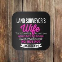 Land Surveyor's Wife Gift Funny Wedding Anniversary Coaster thumb 0
