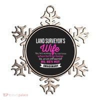 Land Surveyor's Wife Gift Funny Wedding Anniversary Ornament thumb 0